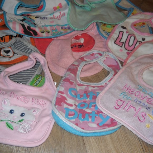 Mixed Other - ASSORTMENT INFANT GIRLS BIBS